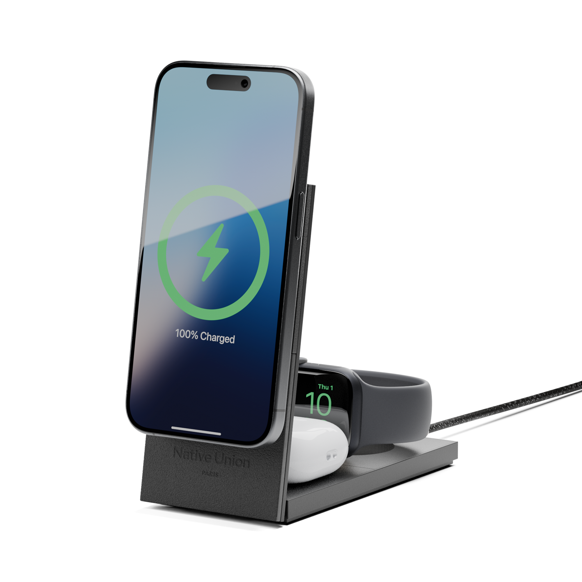 Rise 3-in-1 Magnetic Wireless Charger