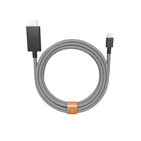Native Union Belt HDMI Zebra - Câble USB-C vers HDMI 2.0 4K à 60 Hz 3 m - Câble  HDMI - NATIVE UNION