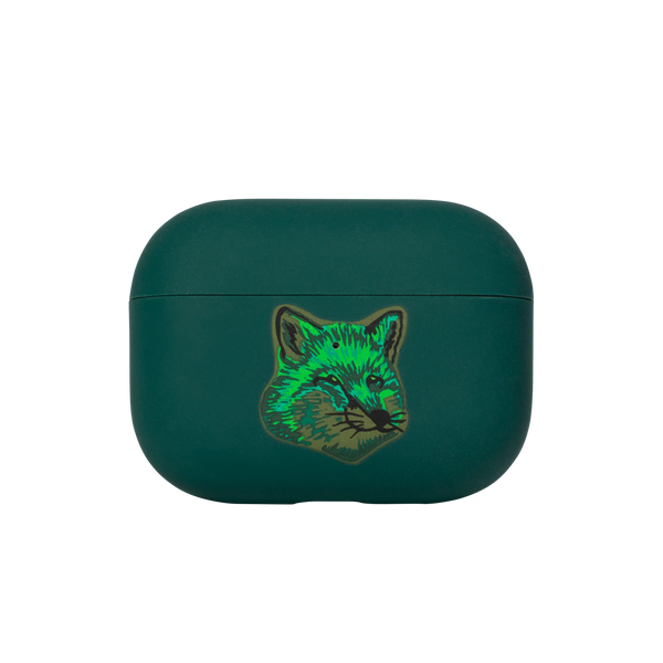 Green Cool-Tone Fox Head Case for AirPods Pro